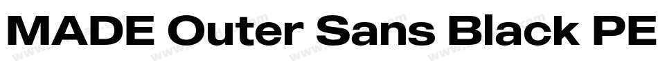 MADE Outer Sans Black PERSONAL USE字体转换